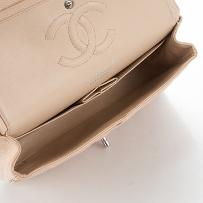 Chanel Caviar Quilted Medium Double Flap Beige Clair 6 of 13