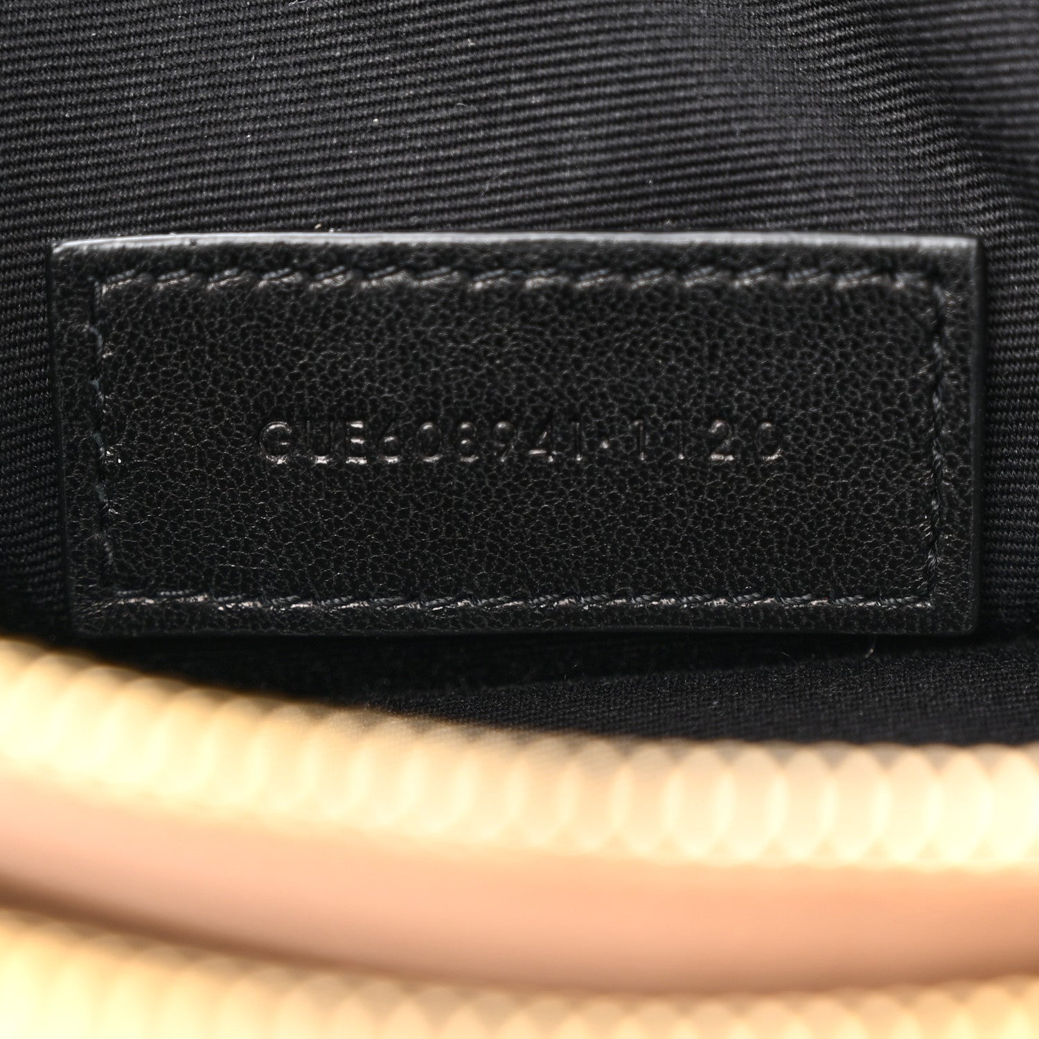 Saint Laurent Grained Lambskin Quilted Mini Becky Double Zip Bag Natural Tan 11 of 18