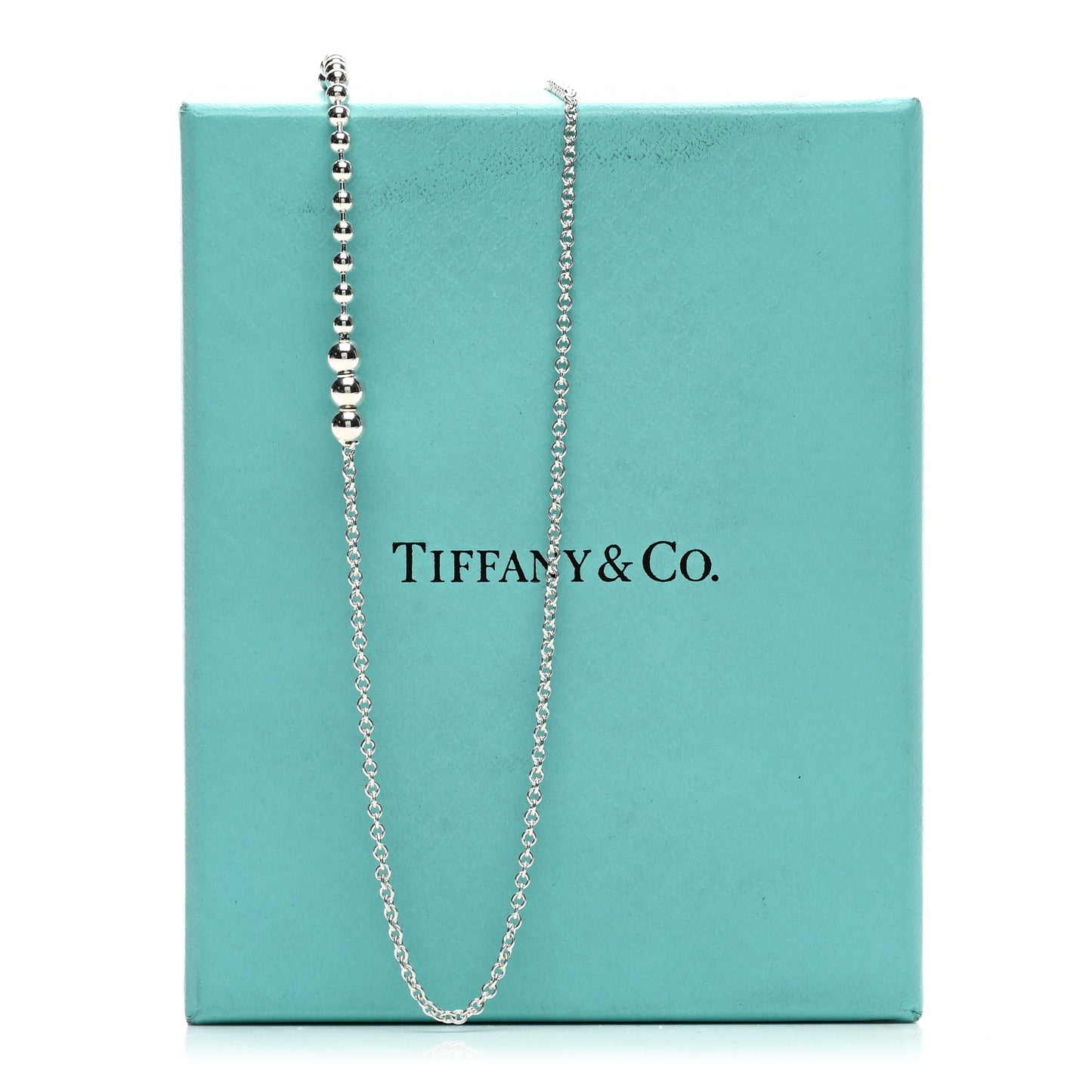Sterling Silver 1.2mm Bead Chain Necklace 30"