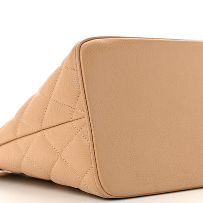 Chanel Caviar Quilted Medallion Tote Beige 9 of 12