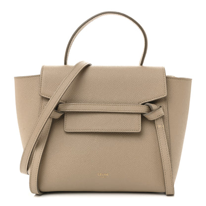 Celine Grained Calfskin Nano Belt Bag Light Taupe 1 of 16