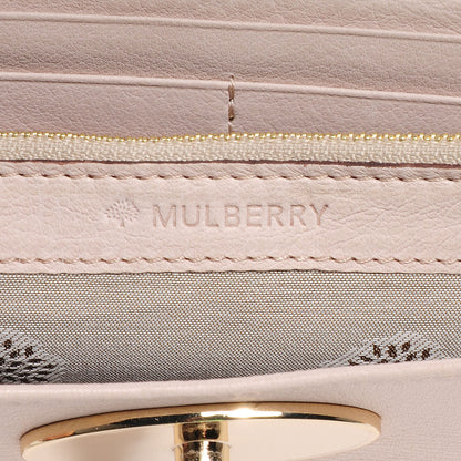 Mulberry Soft Matte Pebbled Cookie Long Wallet Beige 7 of 8
