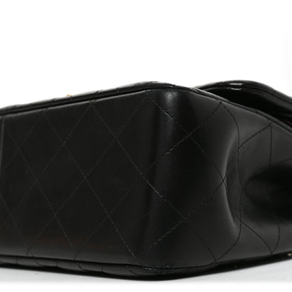 Chanel Lambskin Quilted Jumbo Double Flap Black 10 of 10