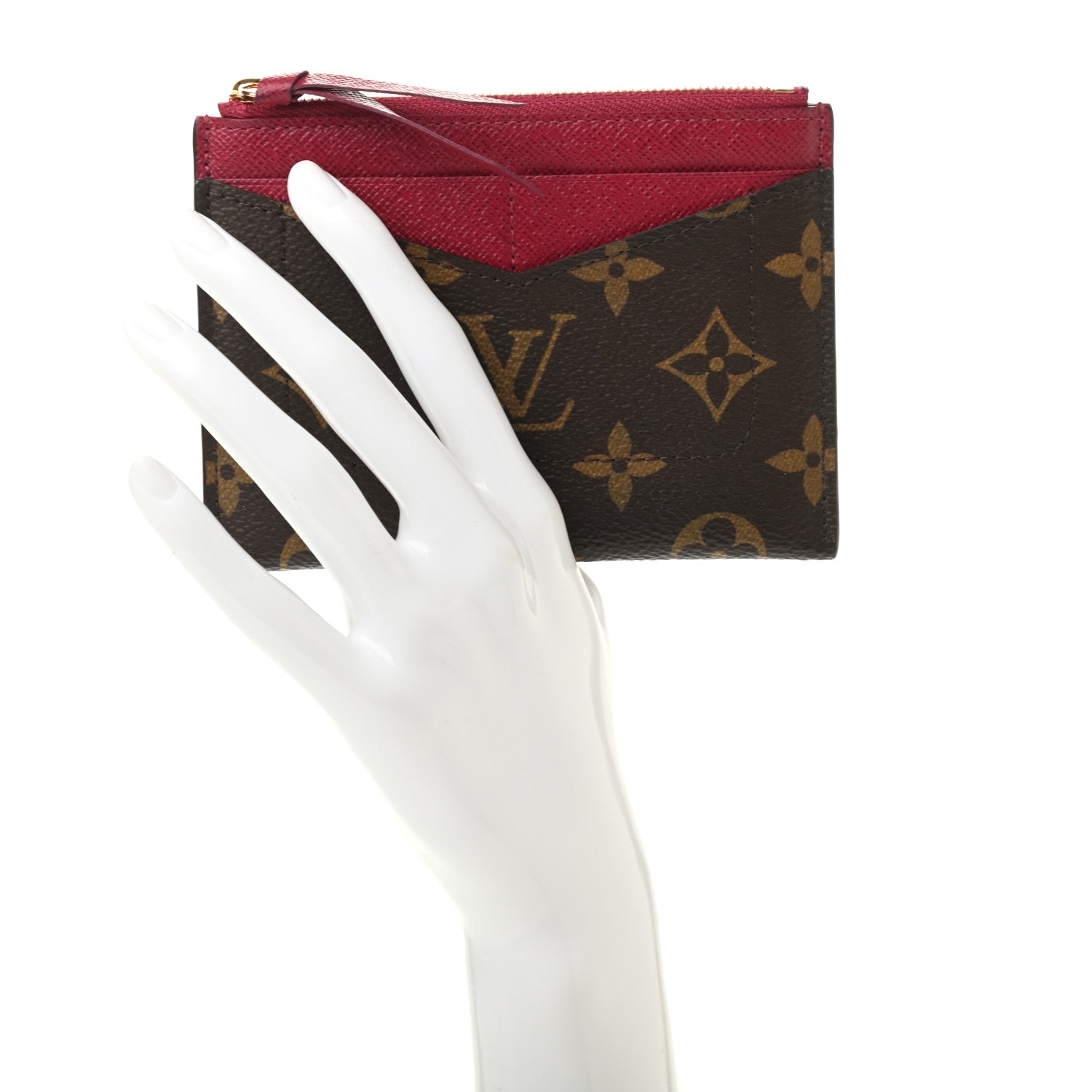 Louis Vuitton Monogram Zipped Card Holder Fuchsia 2 of 6