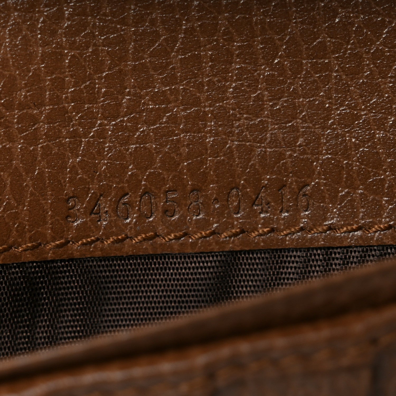Gucci Monogram Dollar Calfskin Continental Flap Wallet Beige Ebony Tabacco 7 of 9