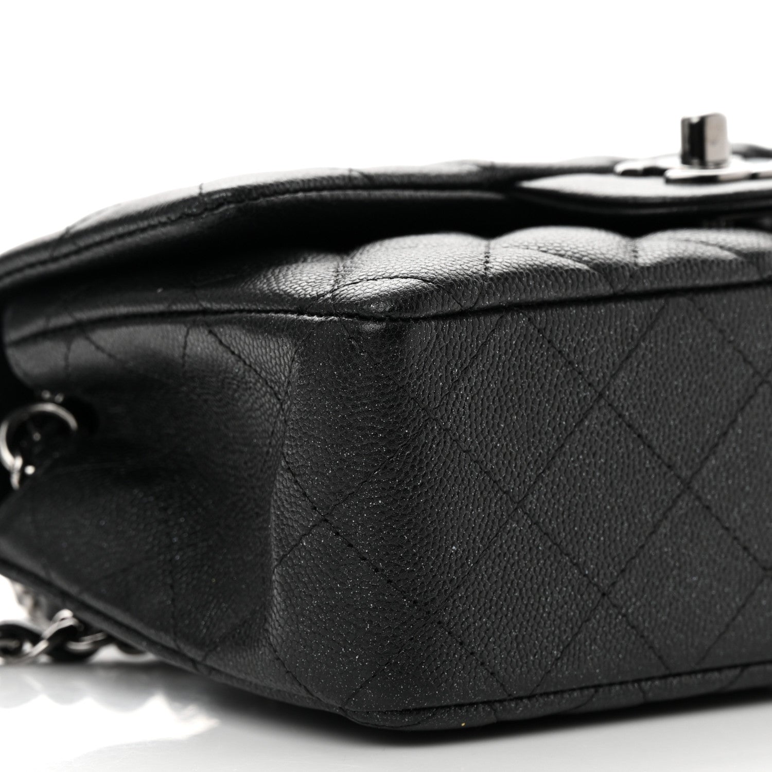 Chanel Iridescent Caviar Quilted Mini Rectangular Flap Black 8 of 10