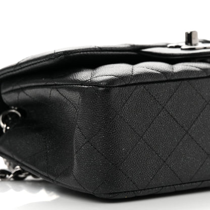 Chanel Iridescent Caviar Quilted Mini Rectangular Flap Black 8 of 10