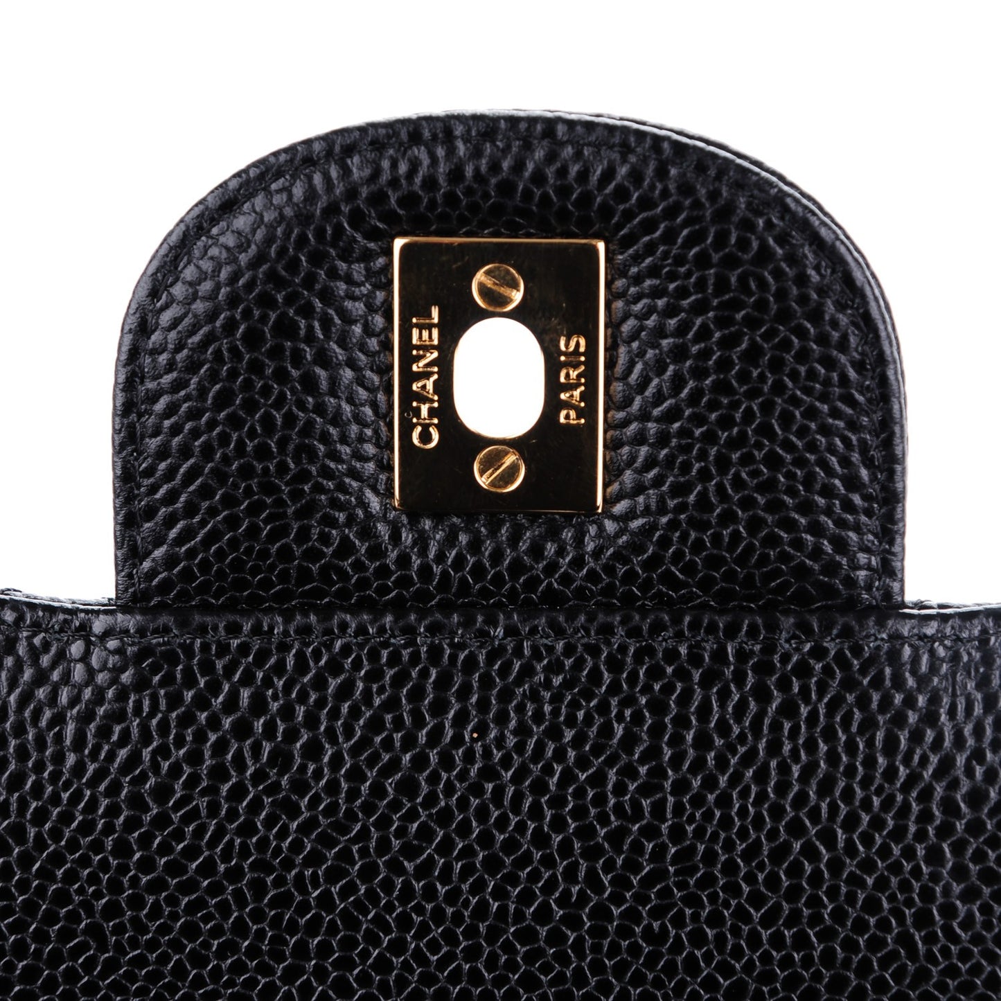 Caviar Quilted Maxi Double Flap Black