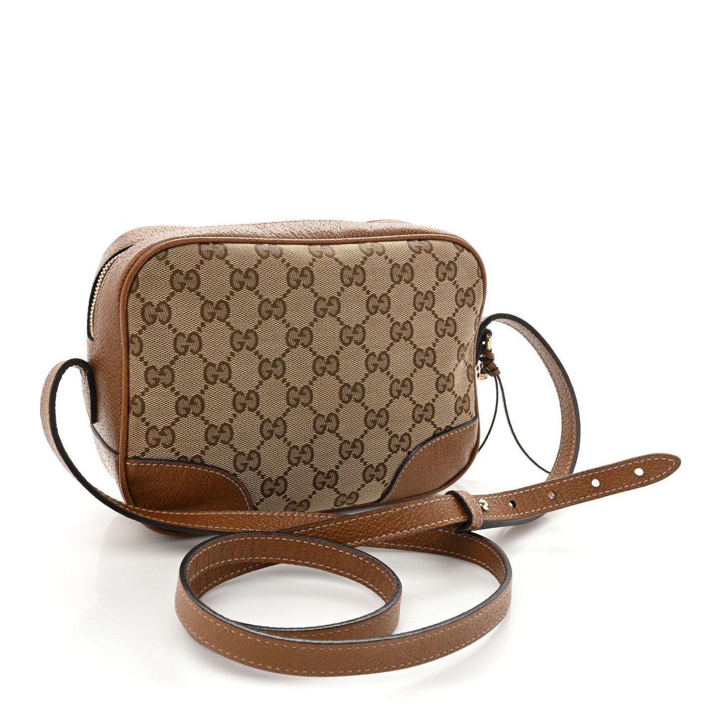Monogram Mini Bree Messenger Bag Beige Tabacco