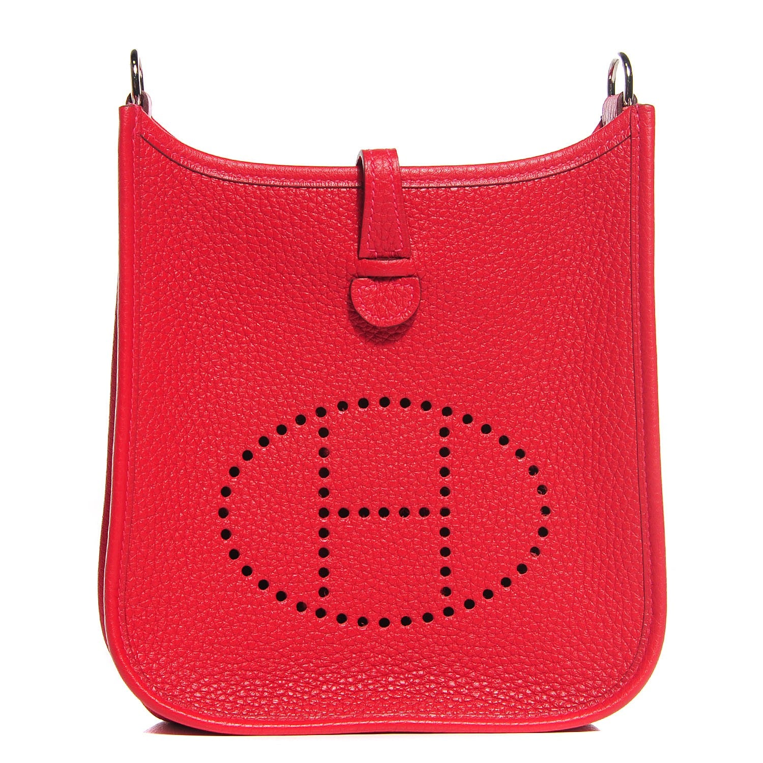 Hermes Taurillon Clemence Evelyne TPM Rouge Casaque 1 of 15