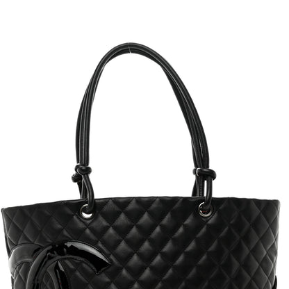 Chanel Calfskin Quilted Large Cambon Tote Black 5 of 13