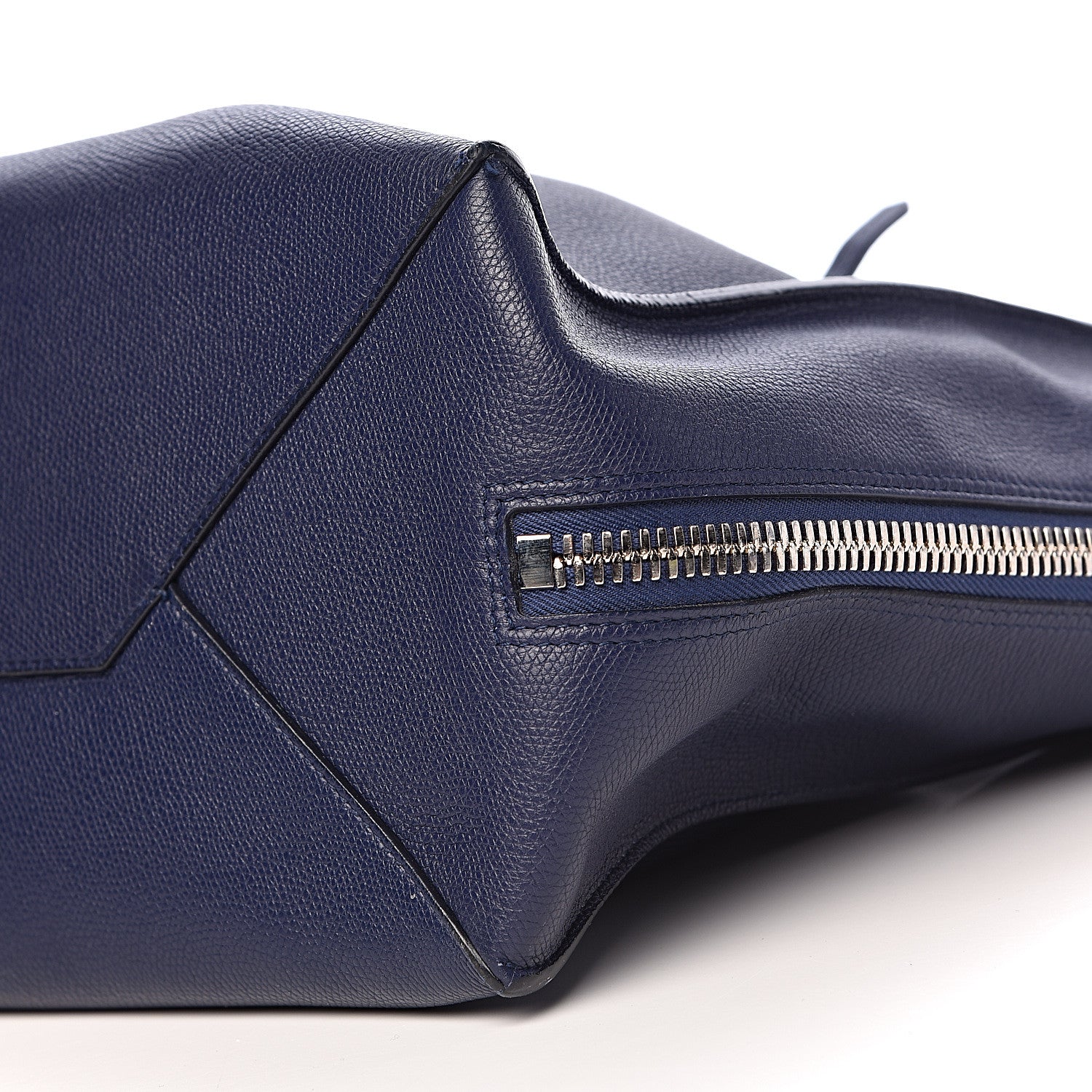 Balenciaga Calfskin Papier A4 Zip Around Plate Tote Bleu Indigo 15 of 20
