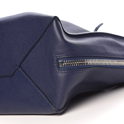 Balenciaga Calfskin Papier A4 Zip Around Plate Tote Bleu Indigo 15 of 20