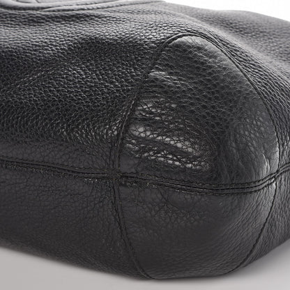 Gucci Pebbled Calfskin Medium Soho Chain Hobo Black 12 of 14
