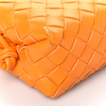 Bottega Veneta Nappa Calfskin Intrecciato Mini Looping Crossbody Tangerine 7 of 8