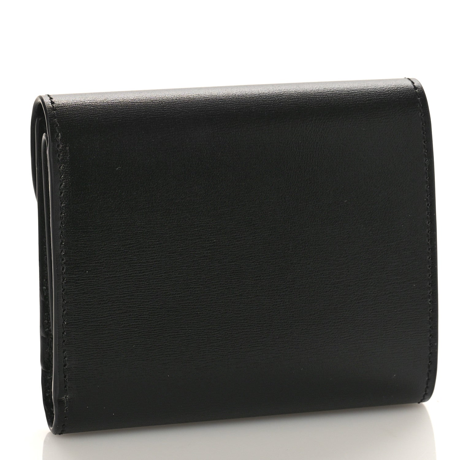 Celine Shiny Calfskin Small Triomphe Wallet Black 3 of 8