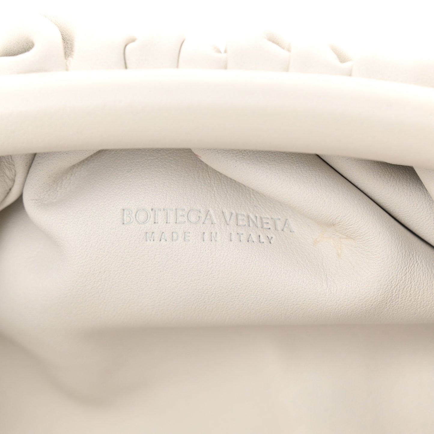 Butter Calfskin The Mini Pouch Chalk