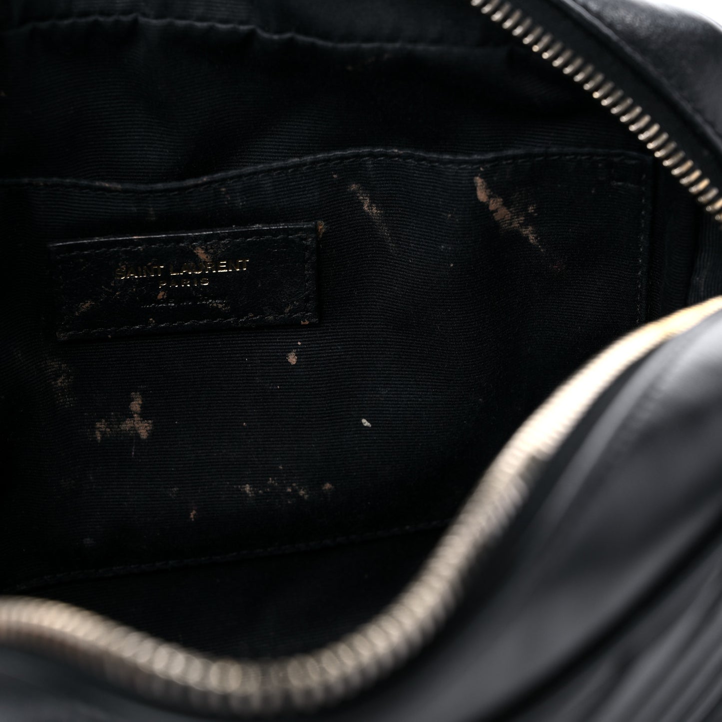 Calfskin Matelasse Monogram Lou Camera Bag Black