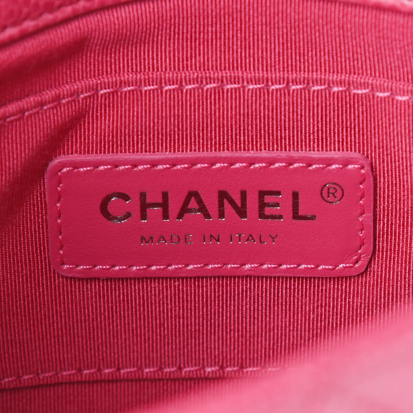 Caviar Quilted Mini Incognito Square Flap Dark Pink