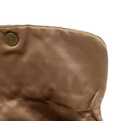 Christian Dior Metallic Grained Calfskin Cannage Lady Dior Wallet On Chain Bronze 9 of 10
