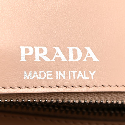 Prada Soft Calfskin Impunture Diagramme Medium Chain Flap Shoulder Bag Cipria 6 of 11