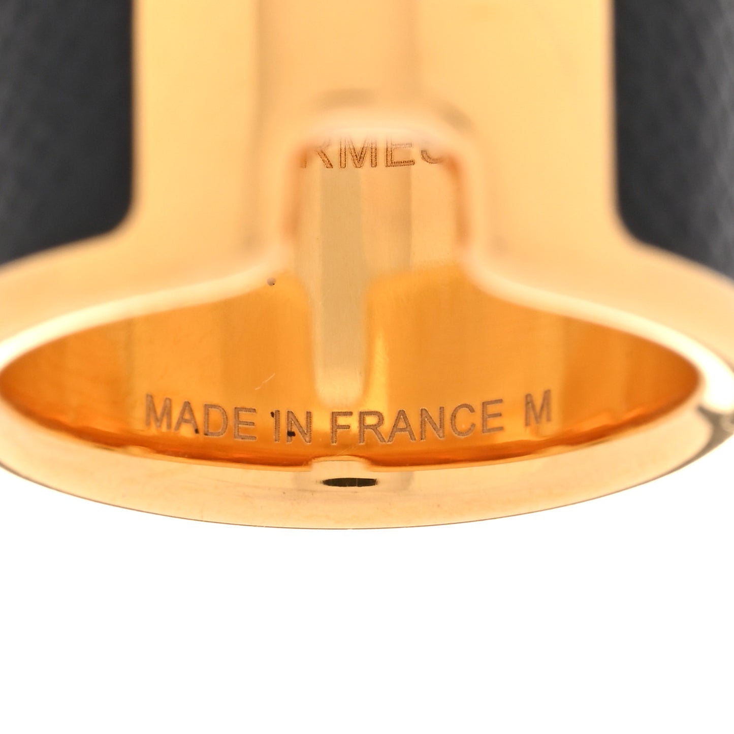 Madame Calfskin Large Olympe Ring M Black
