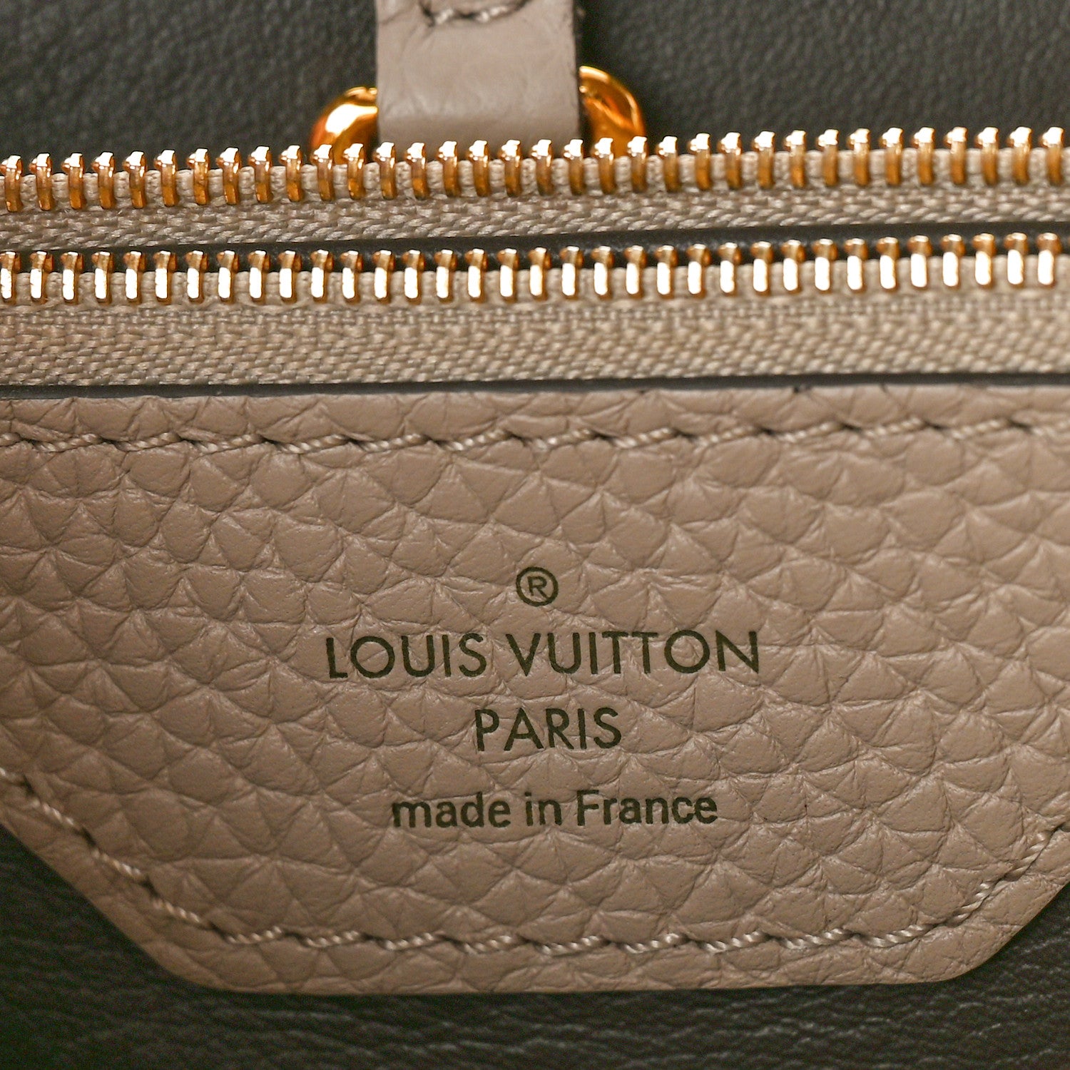 Louis Vuitton Taurillon Capucines MM Galet 6 of 11