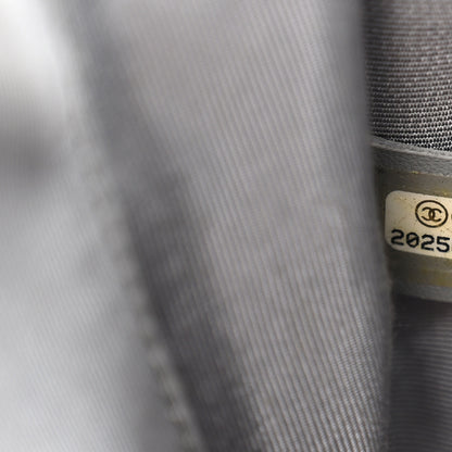 Chanel Metallic Calfskin Quilted New Medium Boy Flap Grey 12 of 19