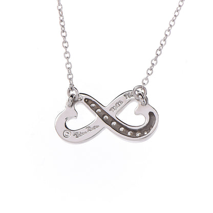 Tiffany 18K White Gold Diamond Paloma Picasso Double Loving Heart Necklace 7 of 7