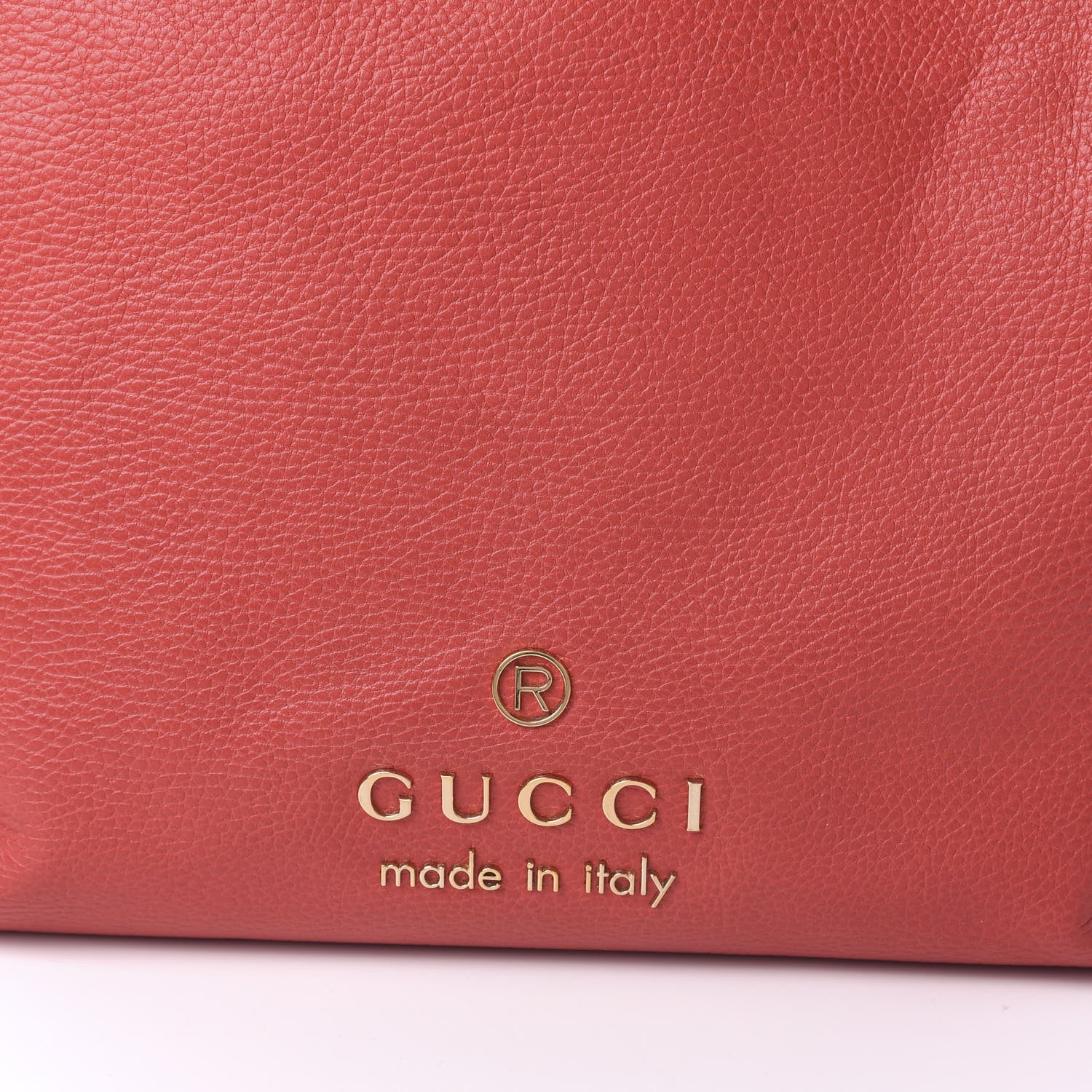 Gucci Calfskin Large Gifford Braided Handle Tote Sporting Red 10 of 10