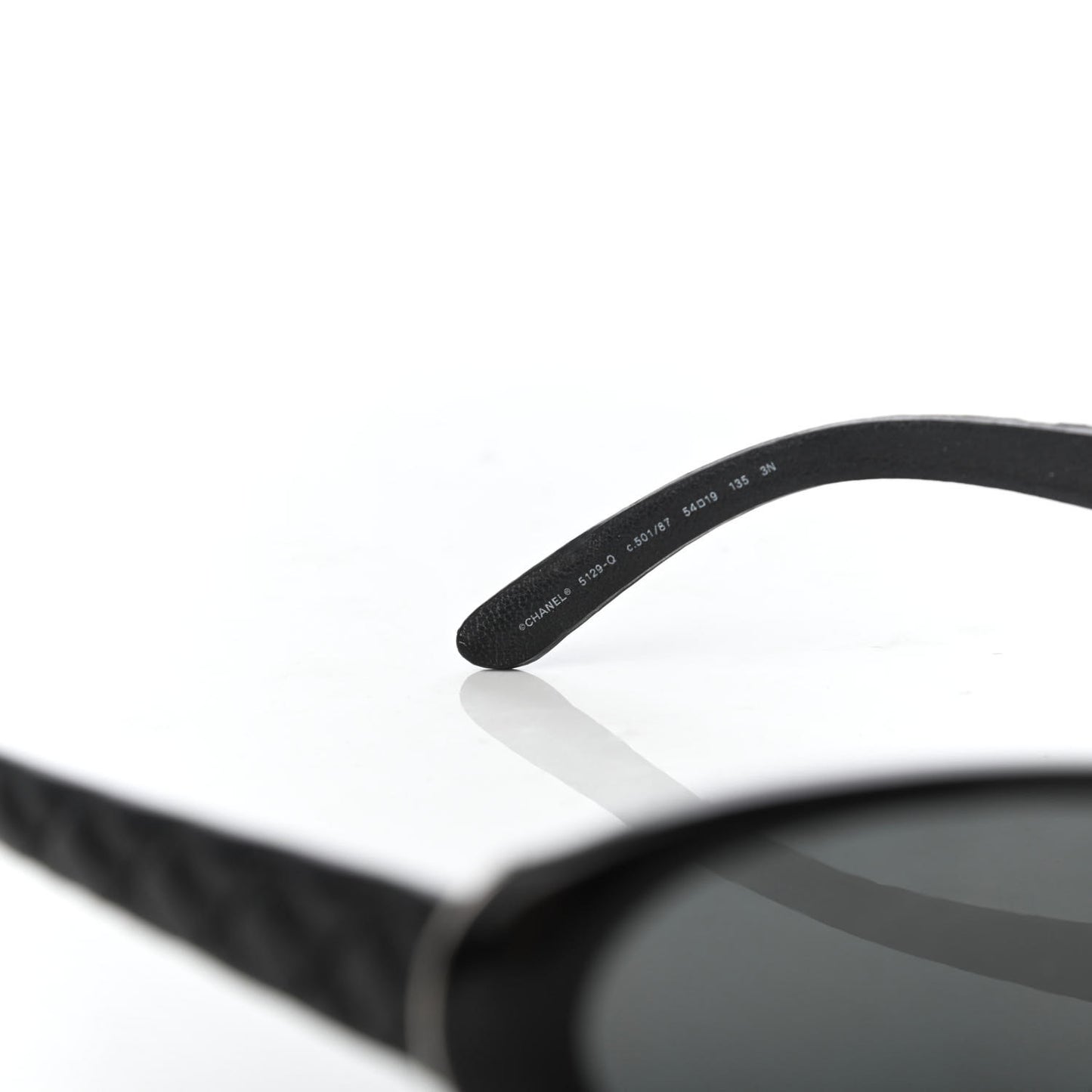 Lambskin Quilted CC Sunglasses 5129-Q Black