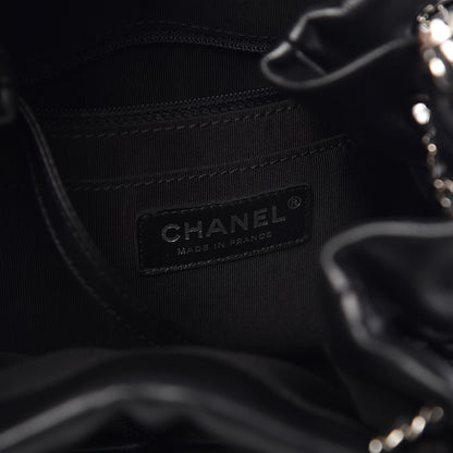 Chanel Lambskin Quilted Small CC Chain Bucket Bag Black 6 of 7