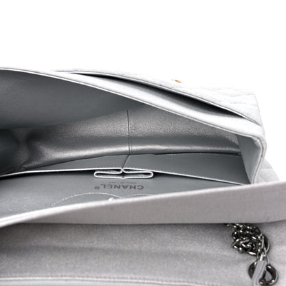 Chanel Metallic Canvas Space Charms 2.55 Reissue 226 Flap Silver 5 of 10