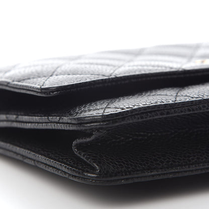 Chanel Caviar Quilted Wallet On Chain WOC Black 9 of 10
