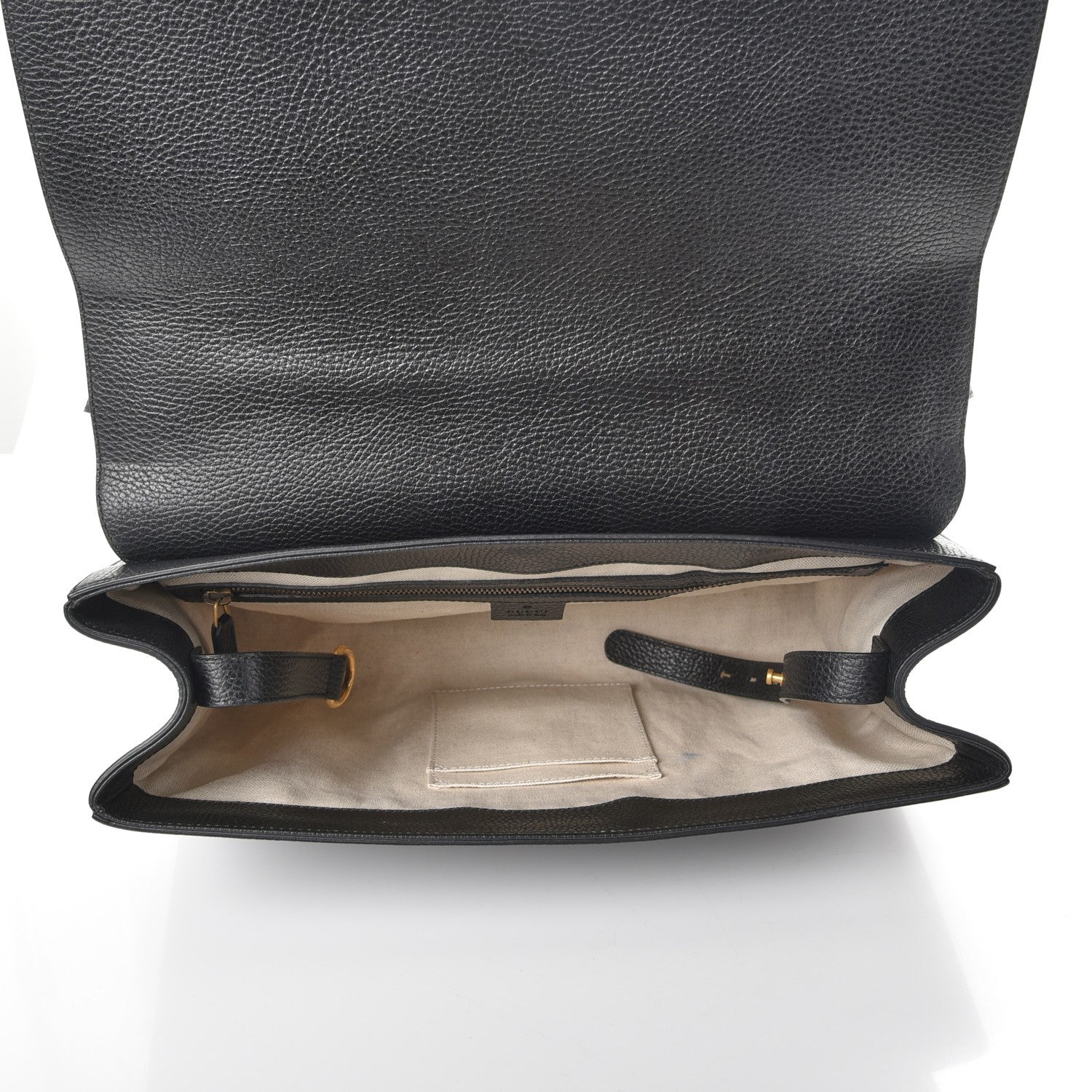 Gucci Calfskin GG Marmont Messenger Bag Black 5 of 9