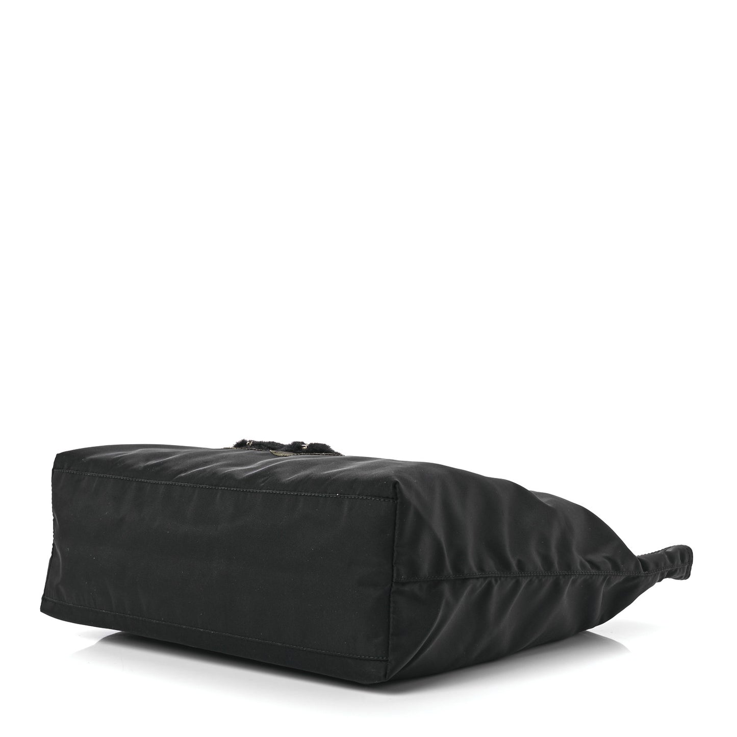 Tessuto Nylon Teddy Bear Tote Black