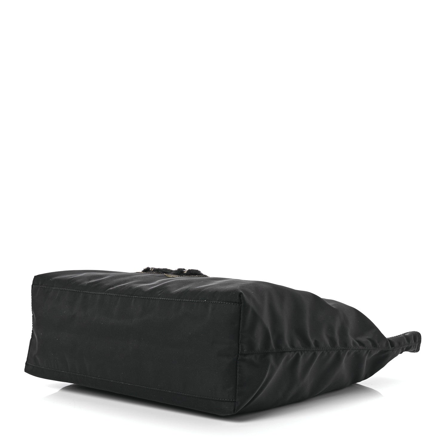 Prada Tessuto Nylon Teddy Bear Tote Black 10 of 12