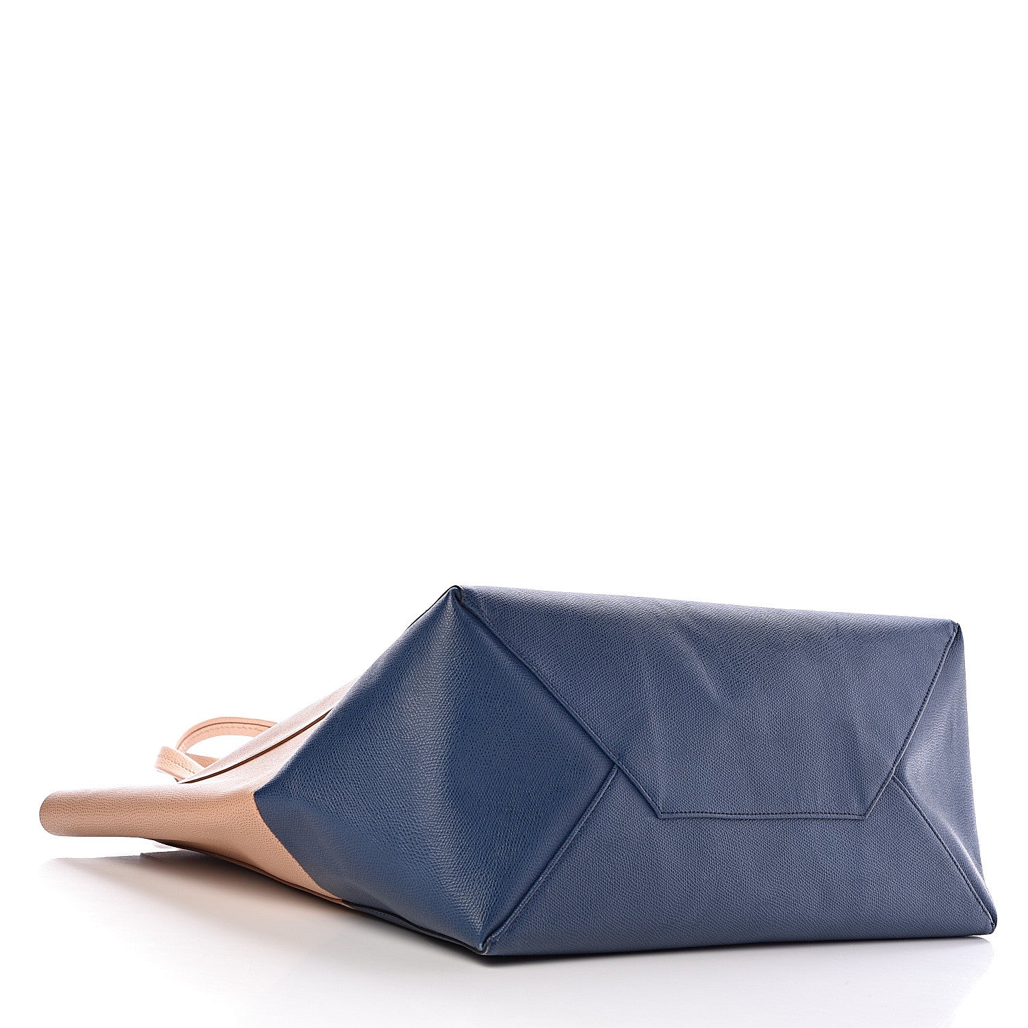 Celine Grained Calfskin Horizontal Bi-Cabas Nude Deepsea 4 of 12