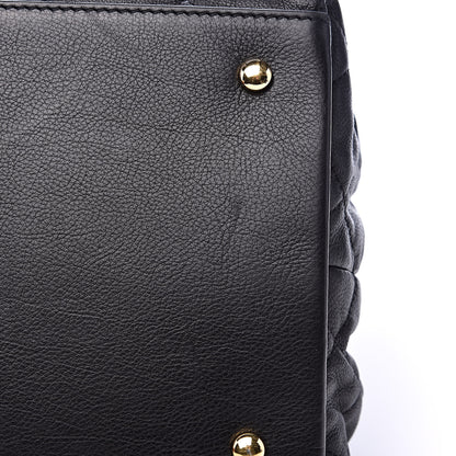 Chanel Calfskin Quilted Small Chain Me Tote Black 12 of 16