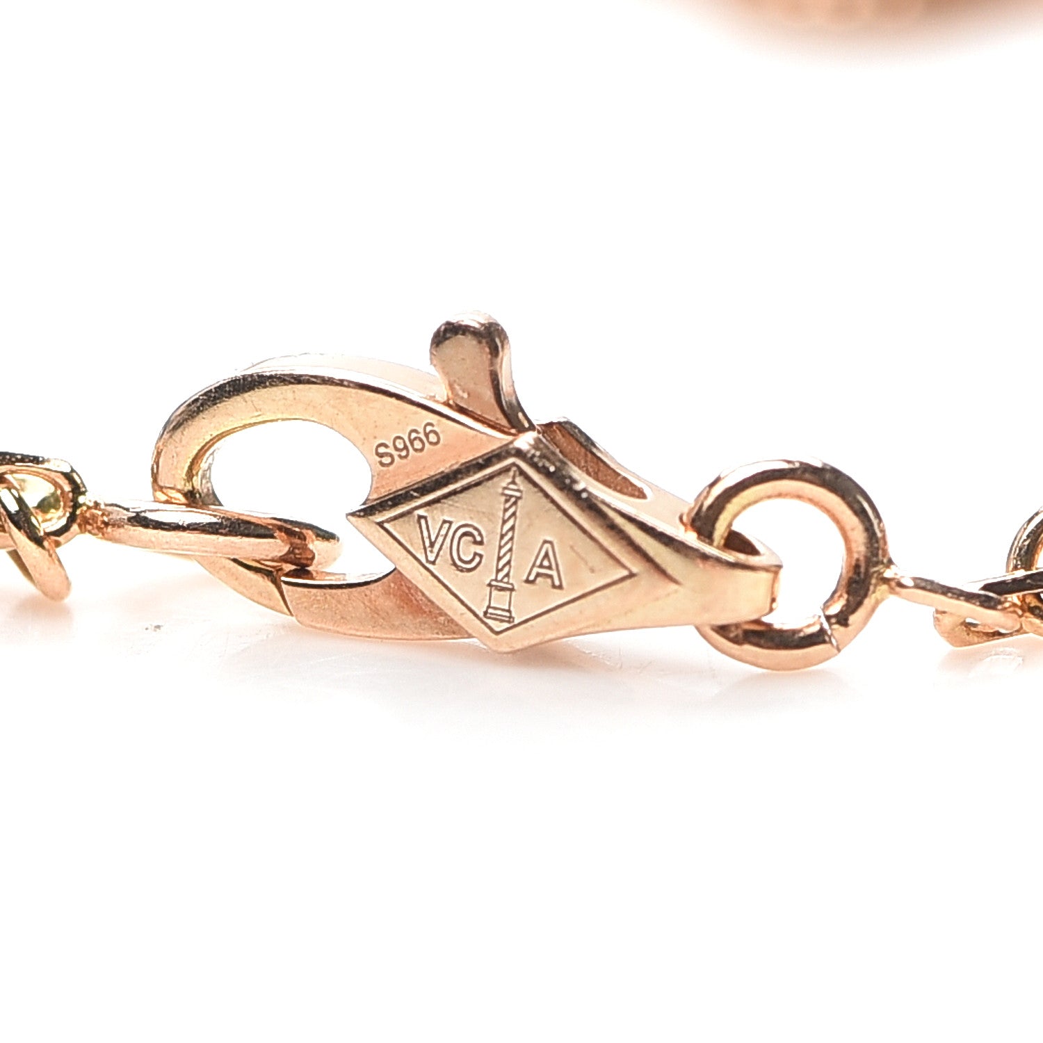 Van Cleef & Arpels 18K Rose Gold 6 Motifs Sweet Alhambra Bracelet 4 of 8