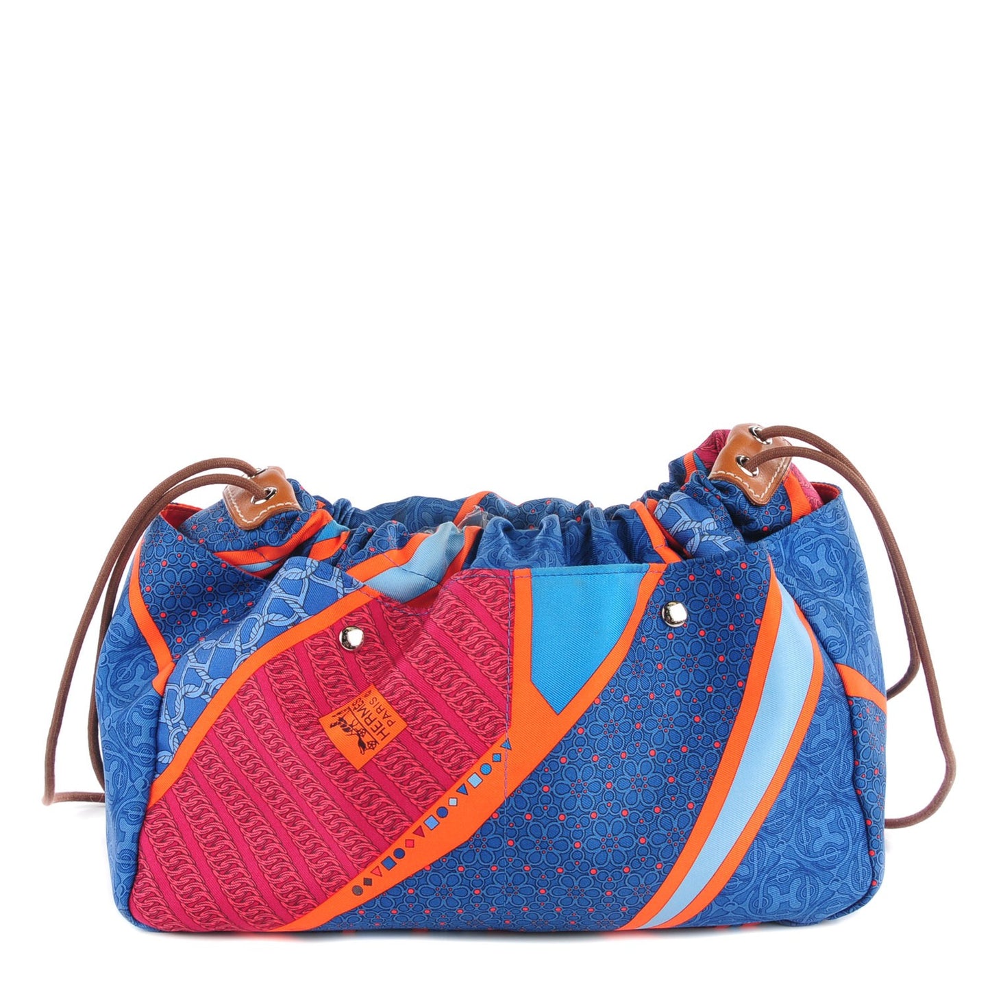 Silk Fourbi Carre en Cravates Bag Insert GM Bleu Saphir