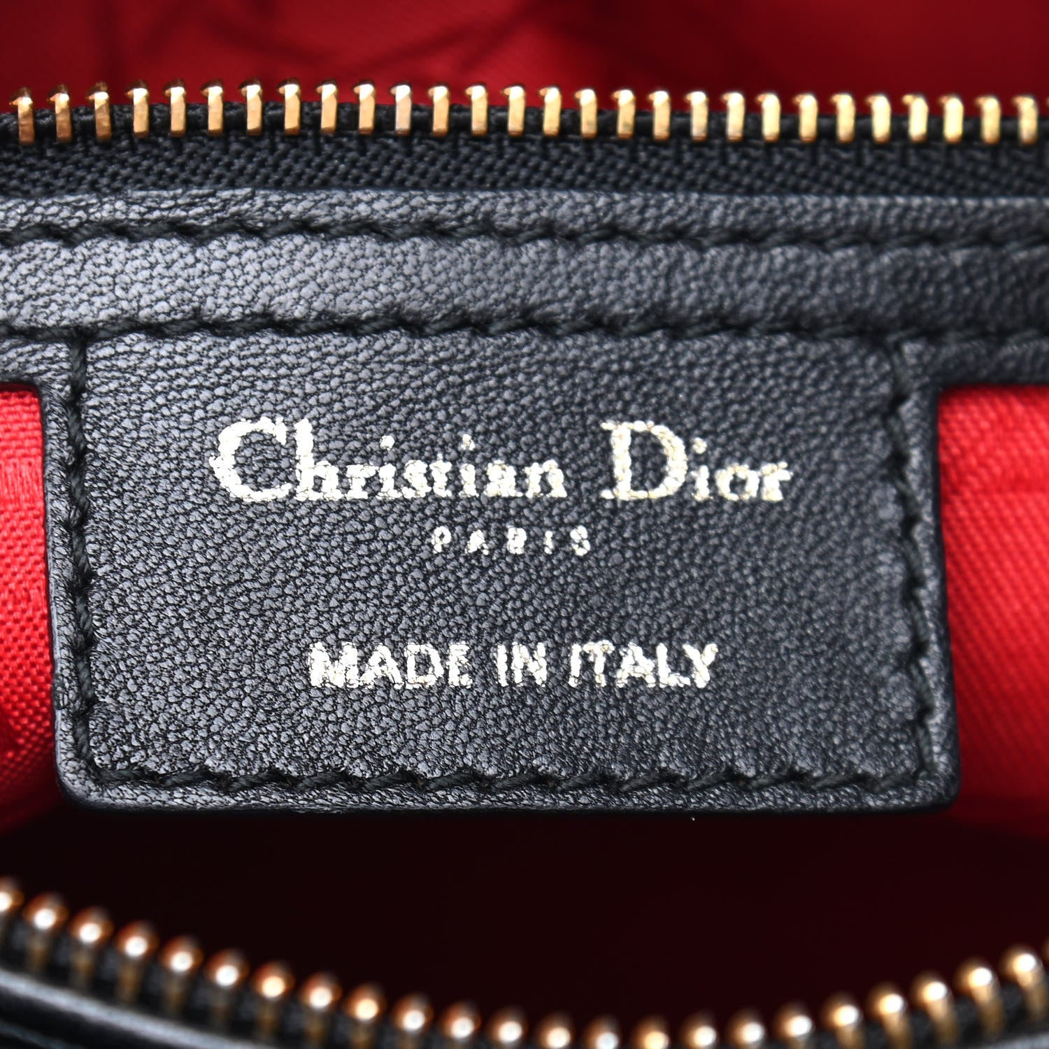 Christian Dior Lambskin Cannage Large Lady Dior Black 6 of 9