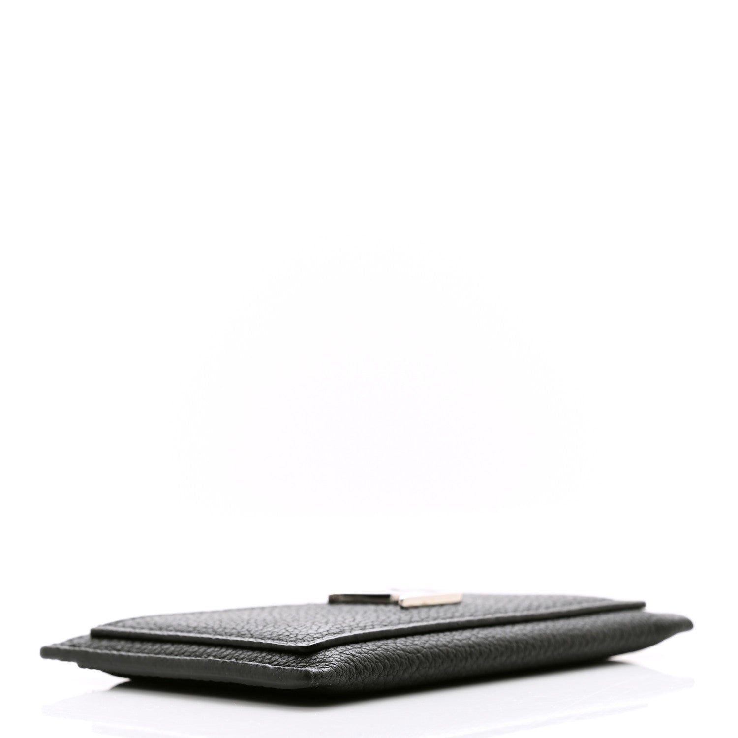 Louis Vuitton Calfskin Lockme Card Holder Black 4 of 7