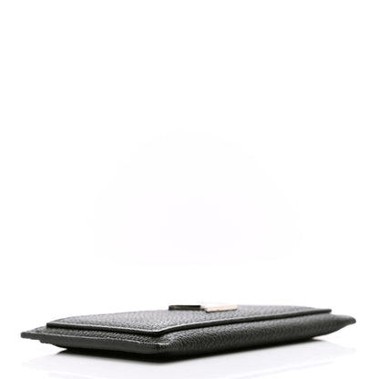 Louis Vuitton Calfskin Lockme Card Holder Black 4 of 7