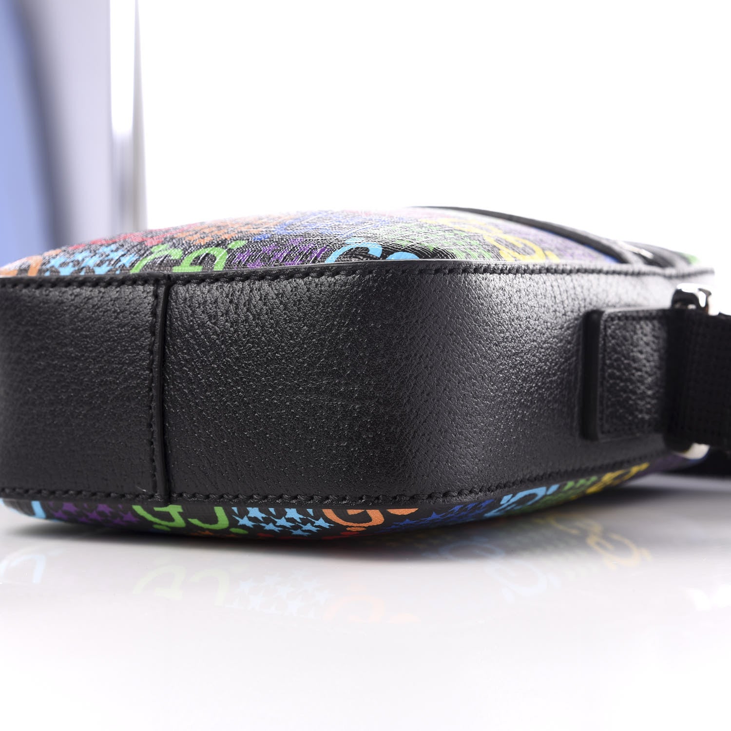 Gucci GG Supreme Monogram Psychedelic Messenger Bag Black 8 of 11