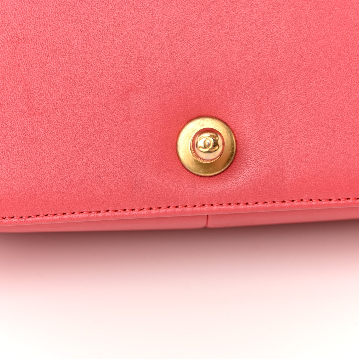 Chanel Lambskin Quilted Medium Boy Flap Coral 14 of 17