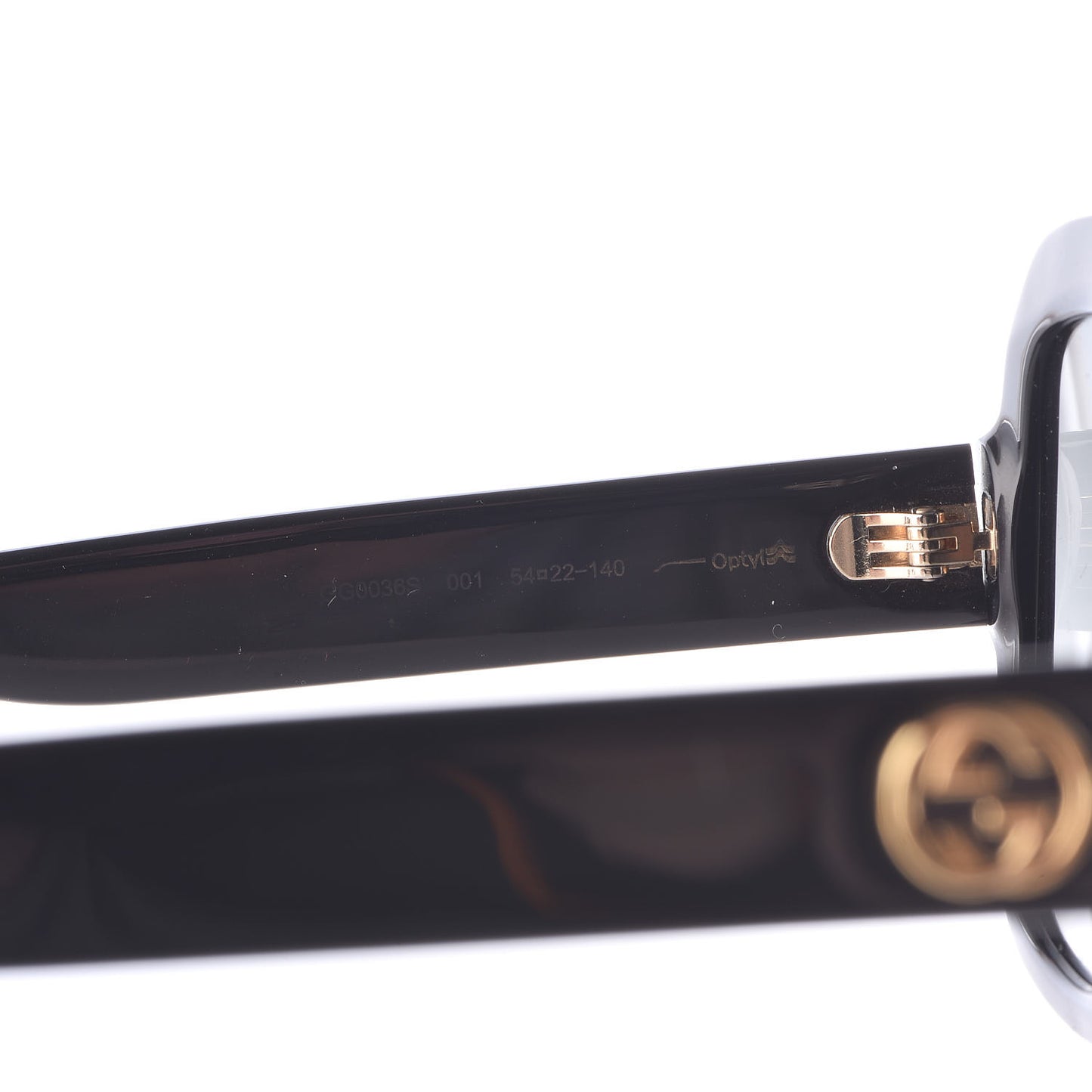 Oversize Square GG 0036S Sunglasses Black