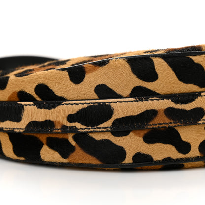 Prada Calf Hair Leopard Print Arque Shoulder Bag Honey 9 of 10