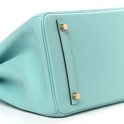 Hermes Epsom Birkin 30 Bleu Atoll 8 of 9