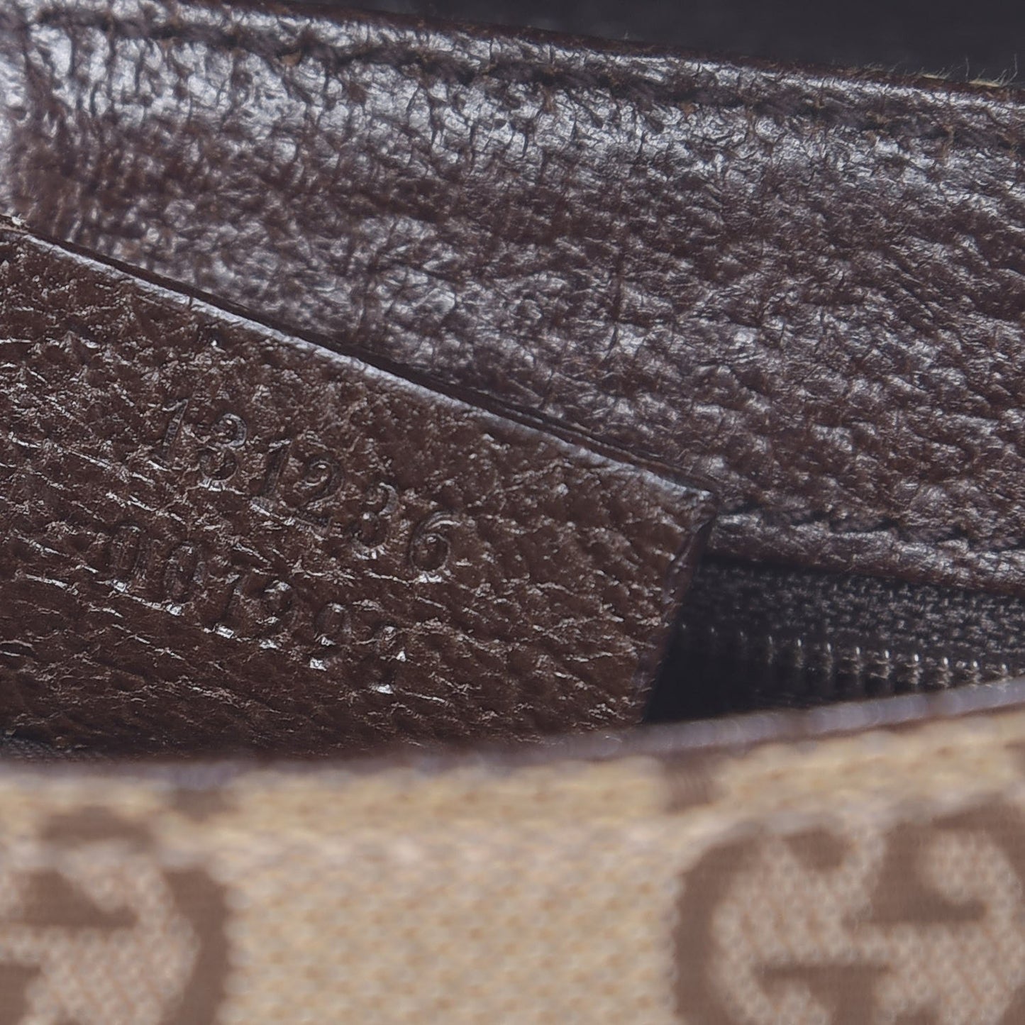 Monogram Waist Pouch Bag Dark Brown